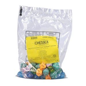 Chessex Bag of 50 Assorted Loose Signature D10 Dice
